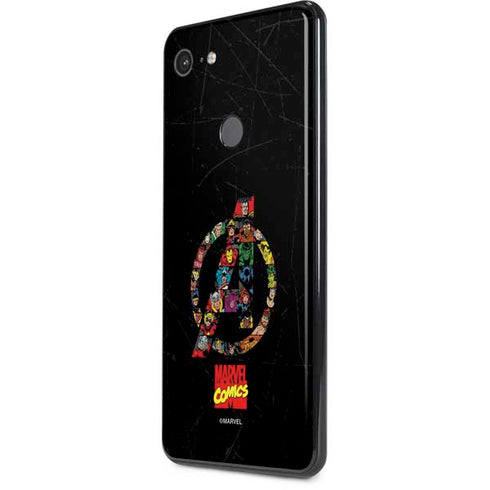Marvel Classic Comics Avengers Logo Google Pixel 3 XL Skin